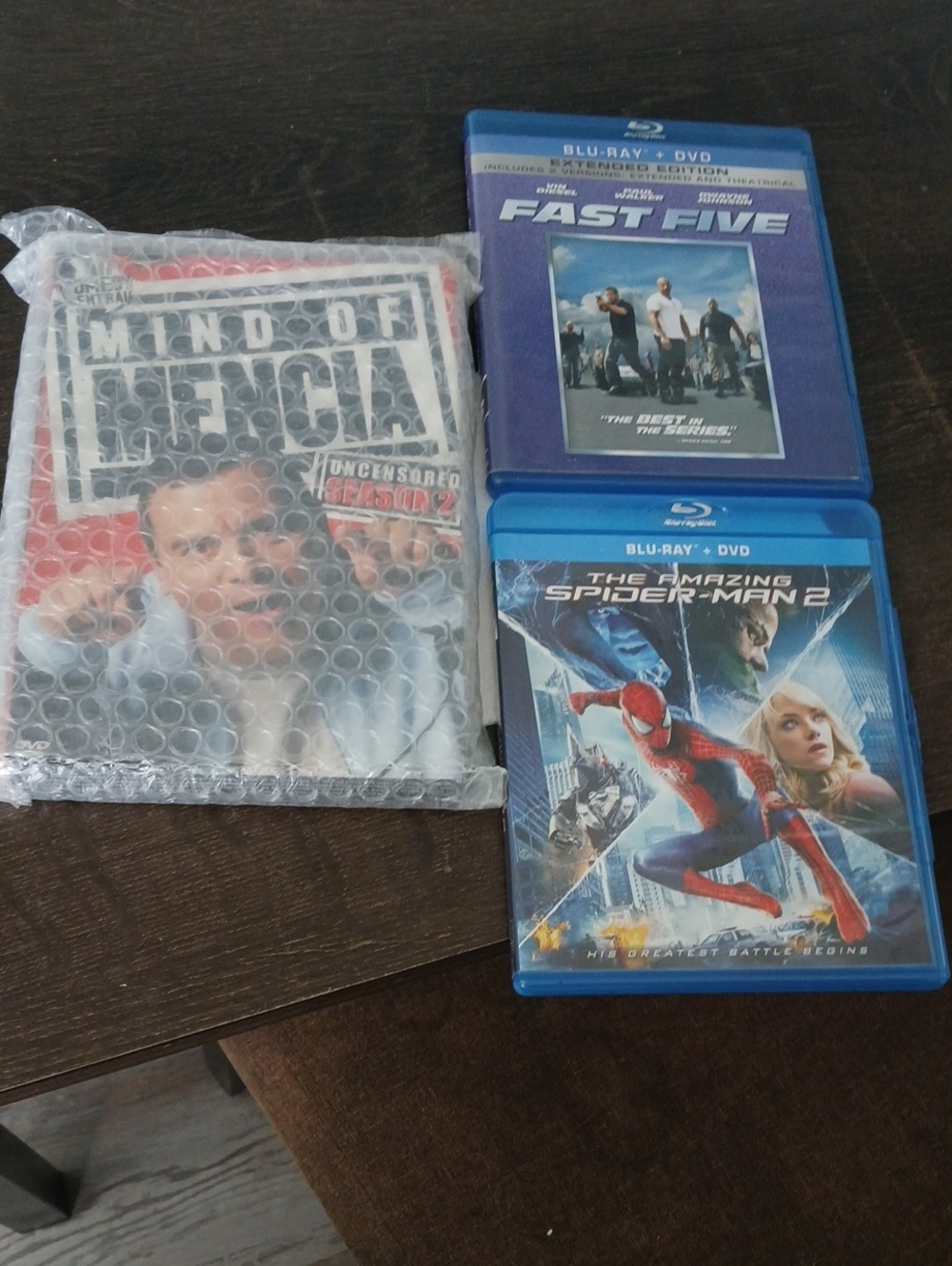Blu-ray Movie Bundle - Blue Cases (Fast Five, The Amazing Spider-Man 2)